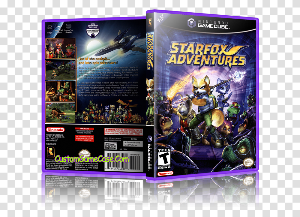 Starfox Adventures Front Case Star Fox Adventures Gamecube, Disk, Dvd, Scoreboard, Toy Transparent Png