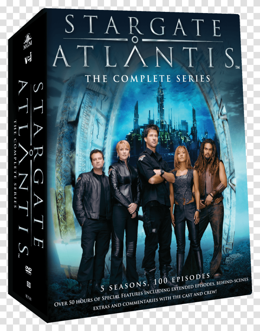 Stargate Atlantis The Complete Series New Super Enhanced Picture 7141 Stargate Atlantis, Person, Human, Poster, Advertisement Transparent Png