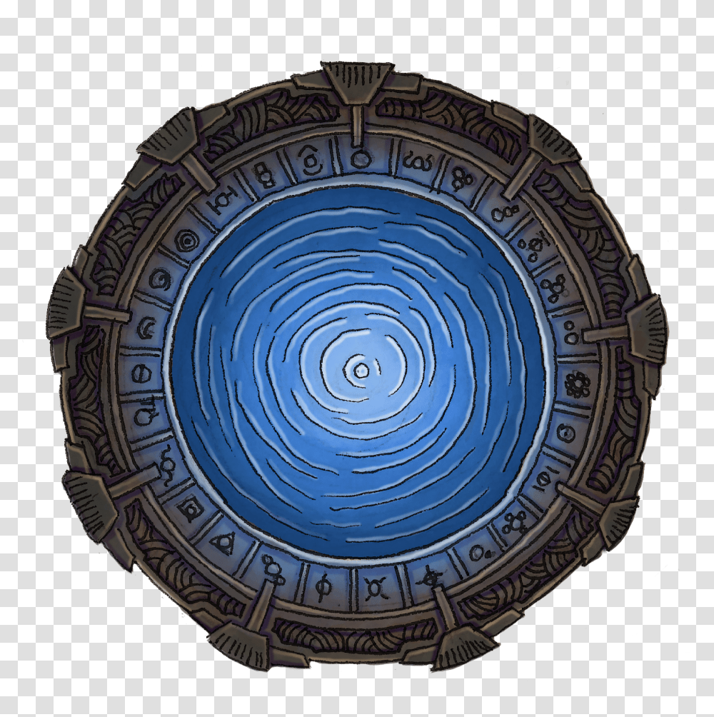 Stargate Blue Circle, Pottery, Clock Tower, Building, Pattern Transparent Png