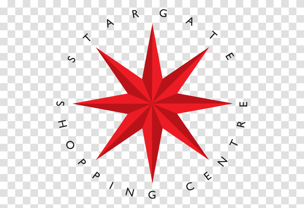 Stargate Shopping Centres Perth Western Australia, Cross, Star Symbol, Compass Transparent Png