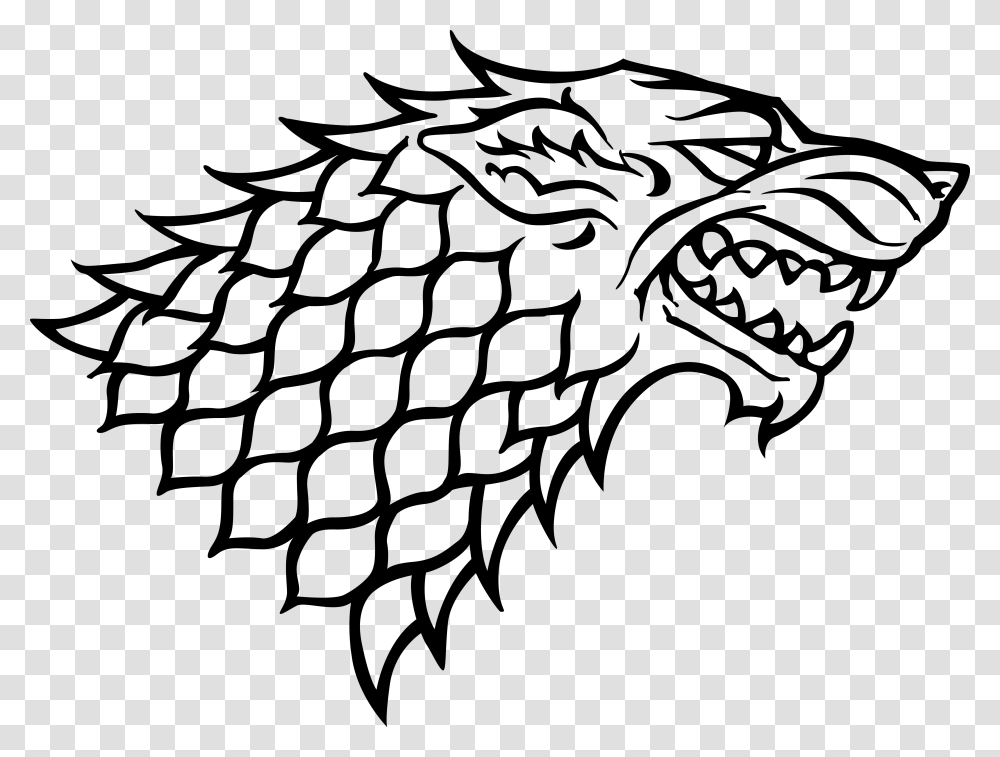 Stark Game Of Thrones Stark Logo, Bonfire, Flame, Dragon, Eagle Transparent Png