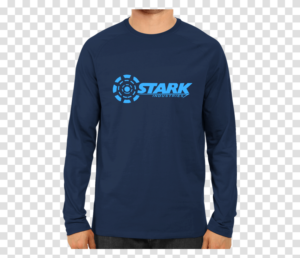 Stark Industries Full Sleeve Navy Blue Indian Navy T Shirts, Apparel, Long Sleeve, Person Transparent Png