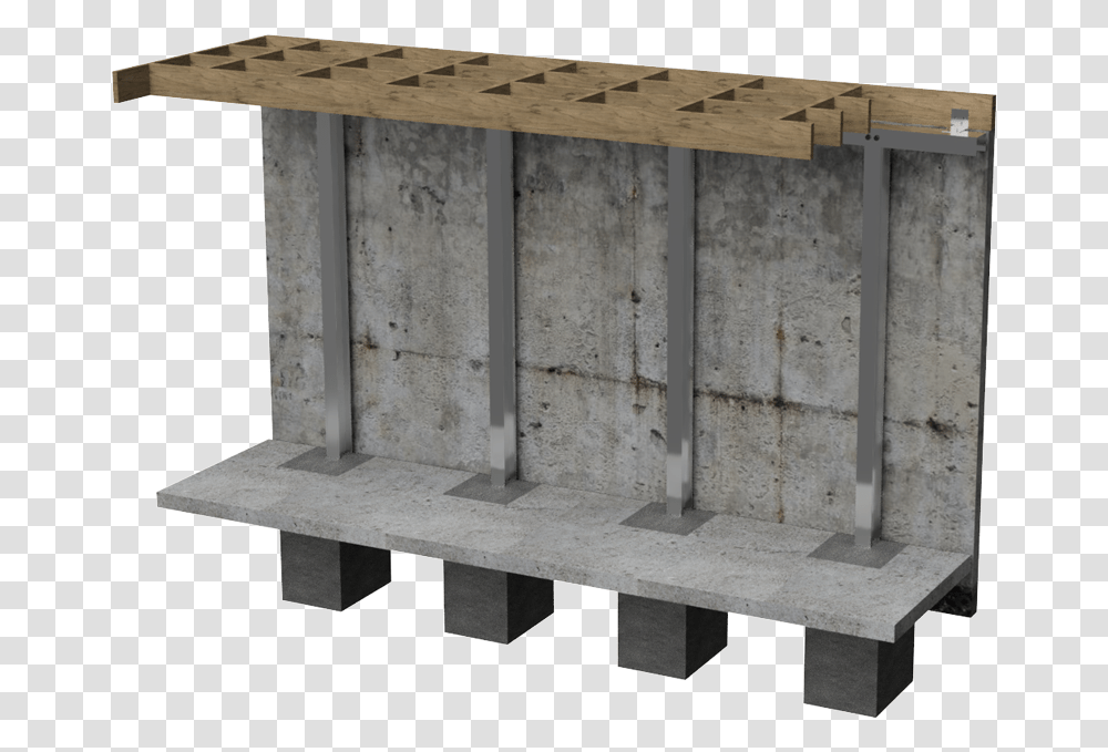 Stark Parallel Joists Shelf, Wood, Plywood, Concrete, Bench Transparent Png