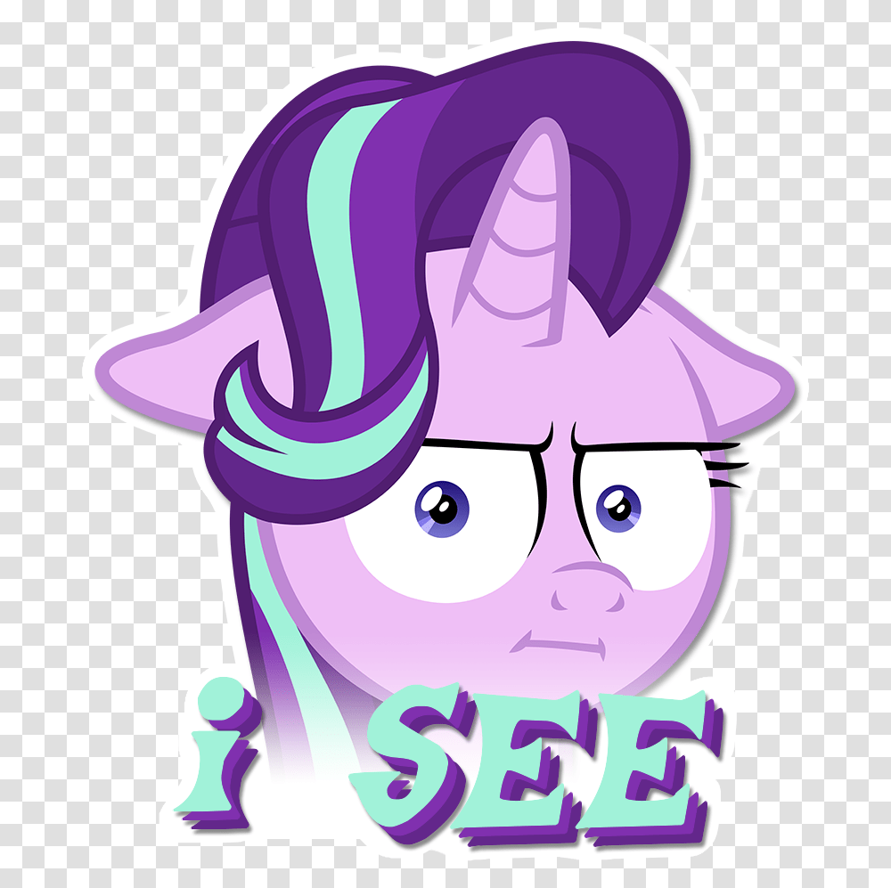 Starlight Glimmer I See Clipart Download Starlight Glimmer Meme Face, Purple, Flyer, Poster Transparent Png