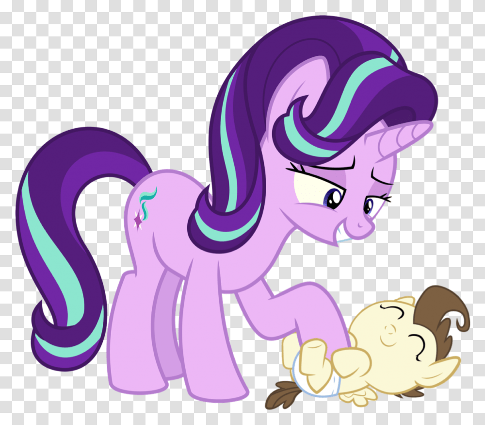 Starlight Glimmer Petting Pound Cake My Little Cute Dragon, Purple Transparent Png