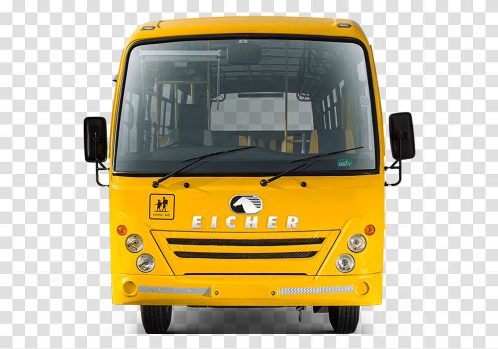 Starline Non Ac School Bus, Vehicle, Transportation, Van, Car Transparent Png