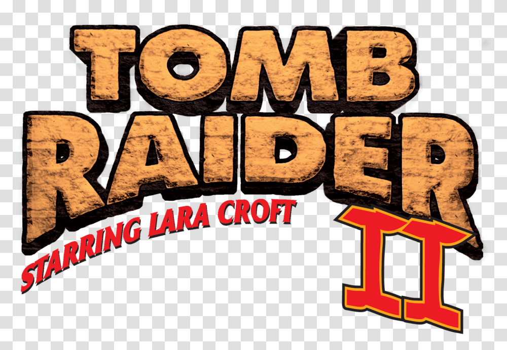 Starring Lara Croft Tomb Raider 2 Golden Mask Logo, Word, Alphabet, Text, Poster Transparent Png