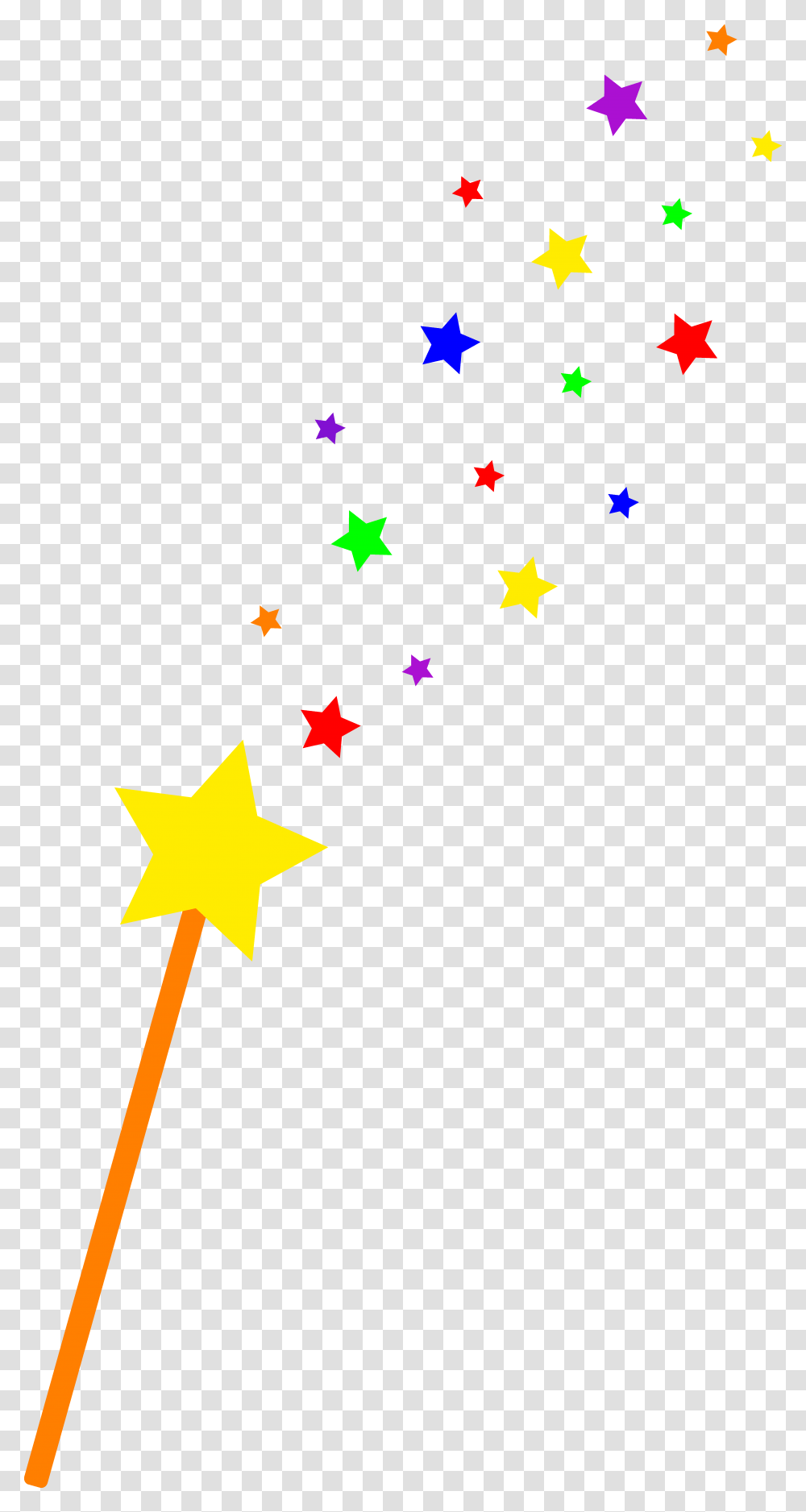 Starry Magic Wand, Star Symbol Transparent Png