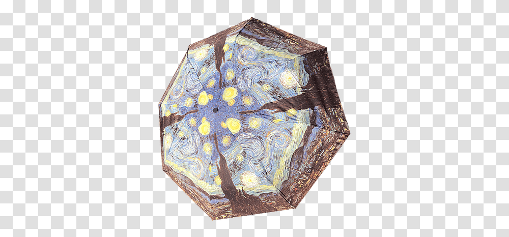 Starry Night Folding Umbrella, Sphere, Rug, Art, Painting Transparent Png