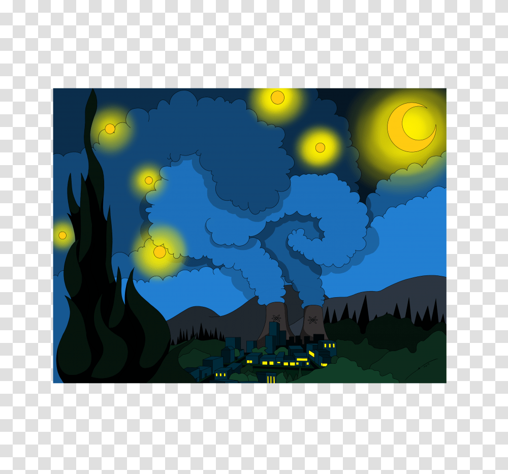 Starry Night In Springfield, Nature, Outdoors, Sea, Water Transparent Png