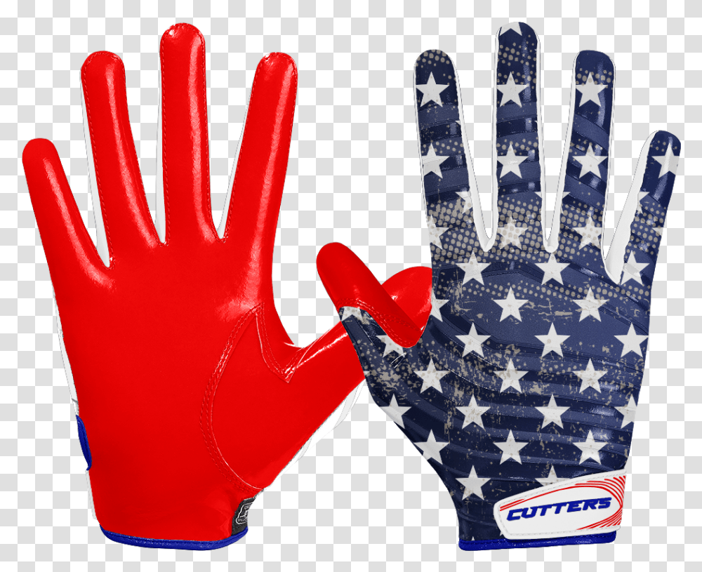 Stars Amp Stripes Limited Edition Rev Crazy American Football Gloves, Apparel Transparent Png