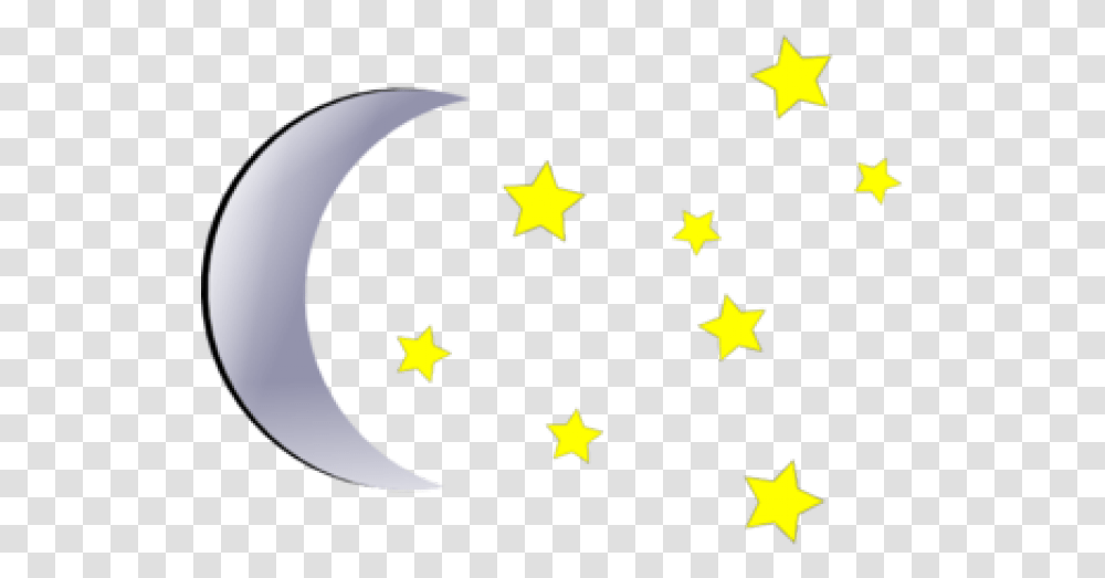 Stars And Moon Clipart Moon And Stars Clipart, Star Symbol, Bonfire, Flame Transparent Png