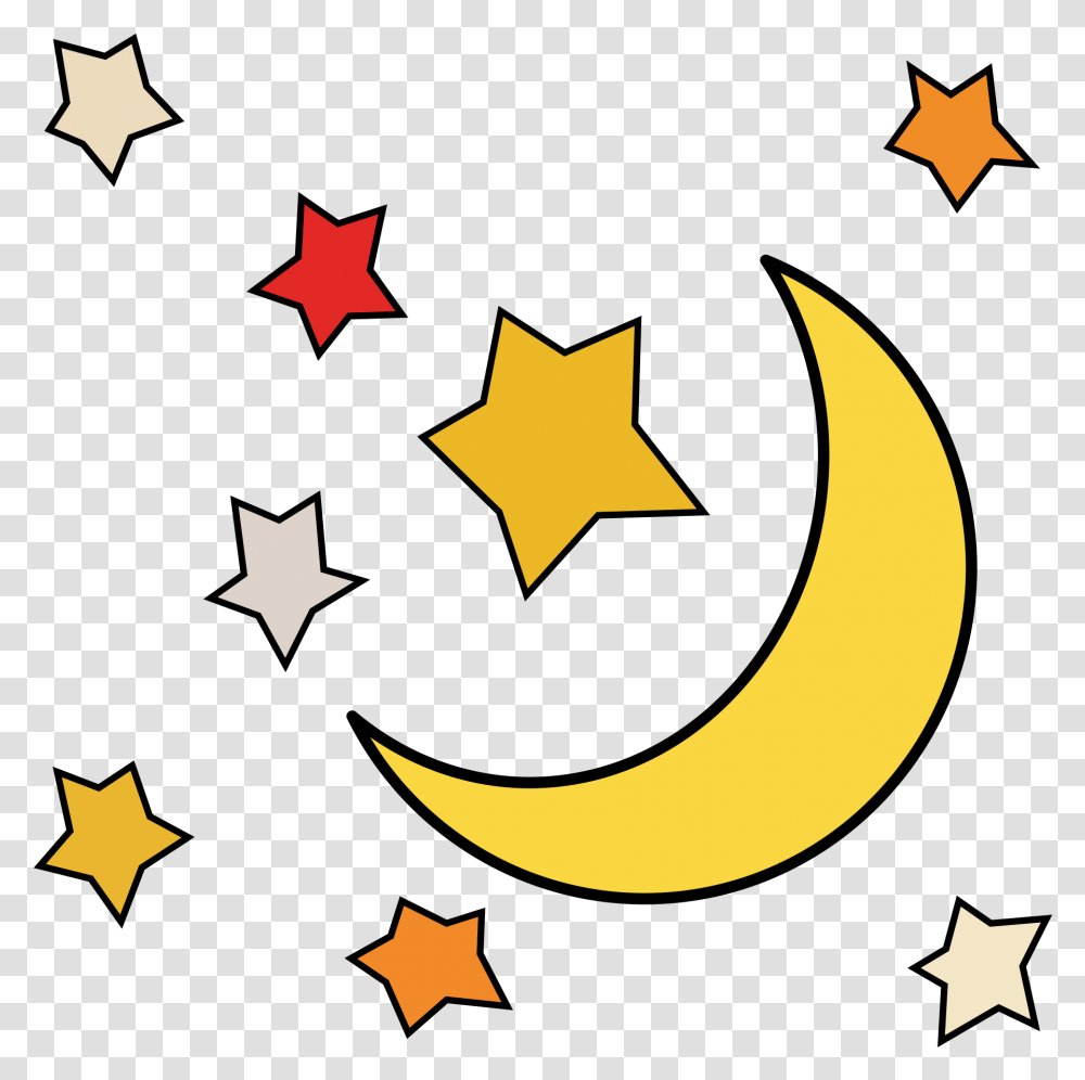 Stars And Moon Clipart, Star Symbol Transparent Png