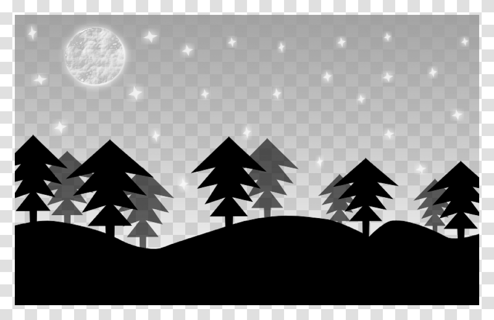 Stars And Trees Clip Art, Plant, Outdoors, Nature, Night Transparent Png