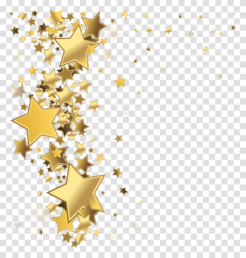 Stars Border Decorative Background Stars Clipart Transparent Png