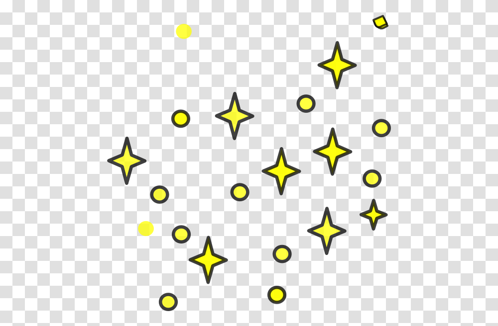 Stars Clip Art At Starry Sky Clipart Black And White, Star Symbol Transparent Png