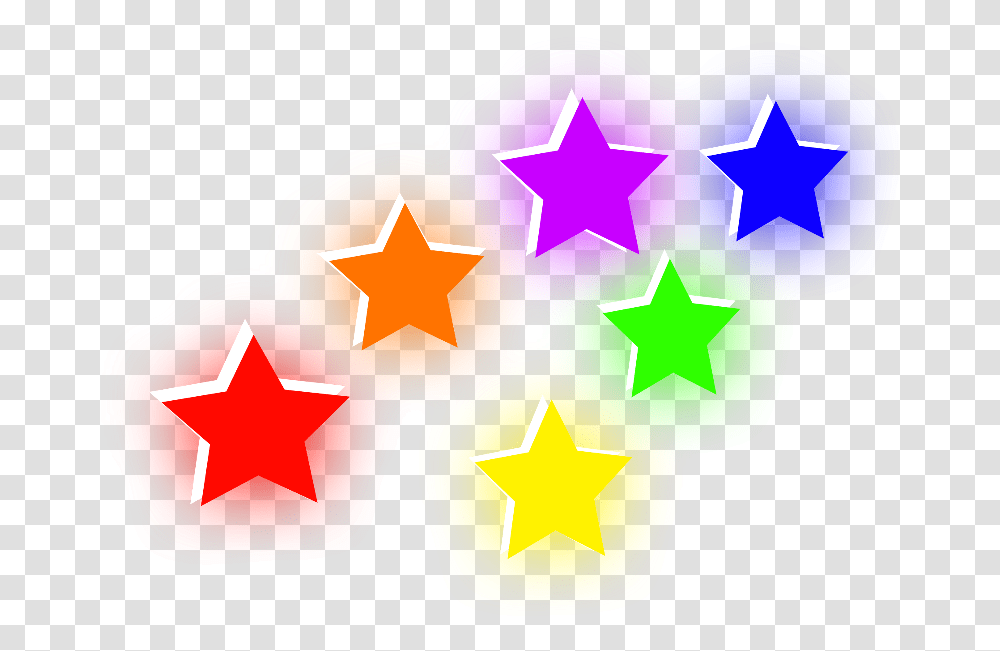 Stars Colour Colorfulstars Rainbow 3d, Star Symbol, Heart Transparent Png