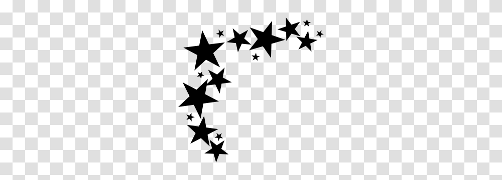 Stars Corner Sticker, Star Symbol, Silhouette Transparent Png