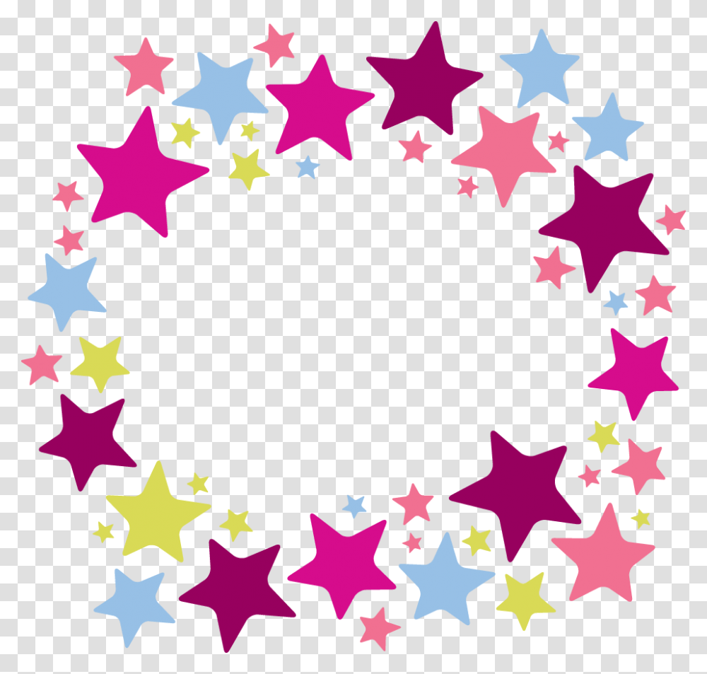 Stars In A Circle, Star Symbol, Confetti, Paper Transparent Png