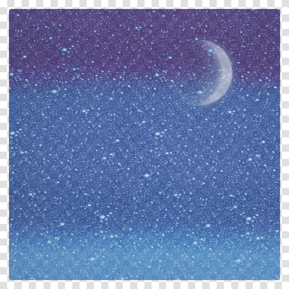 Stars Moon Blue Sticker Moon, Nature, Outdoors, Outer Space, Astronomy Transparent Png