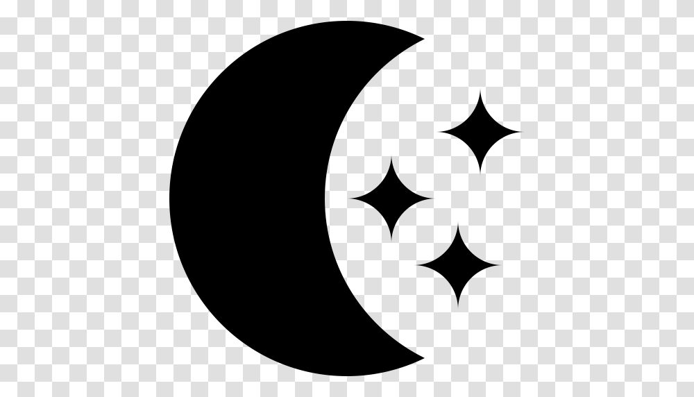 Stars Moon Night Dard Icon, Gray, World Of Warcraft Transparent Png