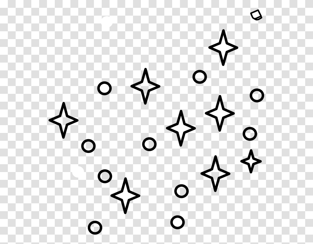 Stars Nasa Space Light Night Sky Decoration Stars Clip Art Black And White, Star Symbol, Lighting Transparent Png