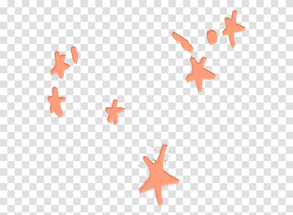 Stars Orange Overlay Sticker Echinoderm, Performer, Finger, Kid, Leaf Transparent Png