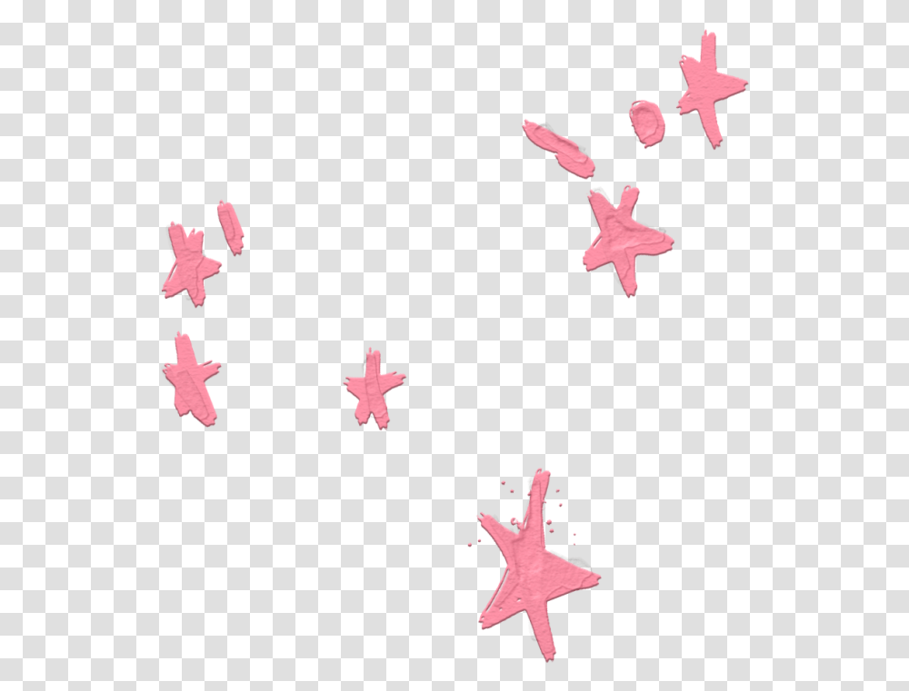 Stars Pink Overlay Sticker Starfish, Gecko, Animal, Dance, Cross Transparent Png