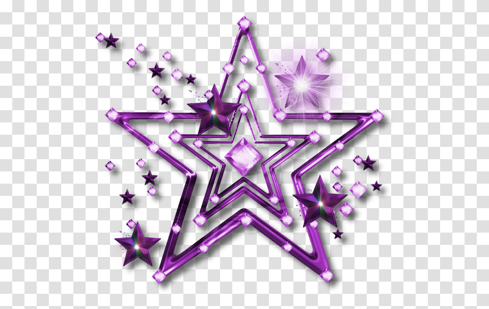 Stars Purple Stars Clip Art, Chandelier, Lamp, Light Transparent Png