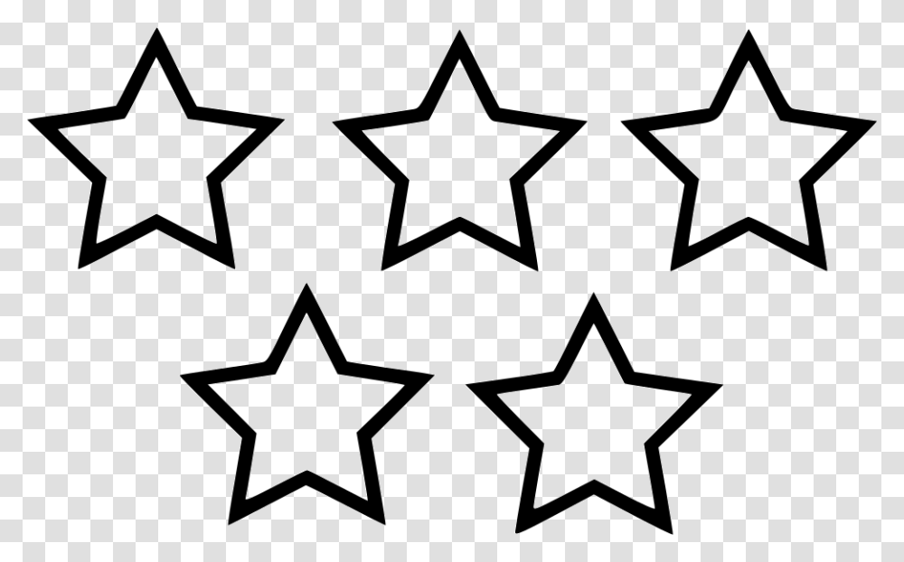Stars Rating Icon Rating Stars, Star Symbol, Stencil Transparent Png