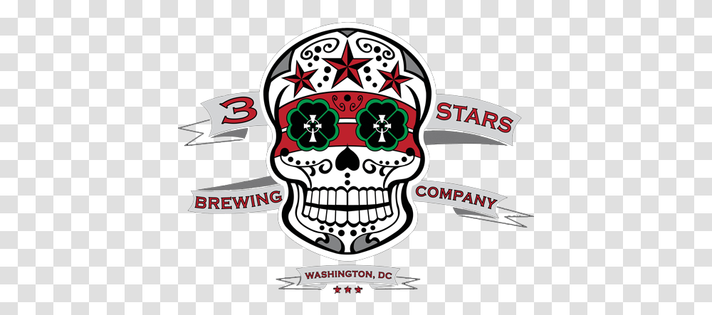 Stars Ricky Rose 3 Stars Brewing Logo, Label, Text, Sticker, Symbol Transparent Png