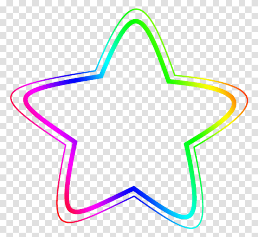 Stars Star Rainbows Rainbow Line Art, Star Symbol, Light, Antelope, Wildlife Transparent Png