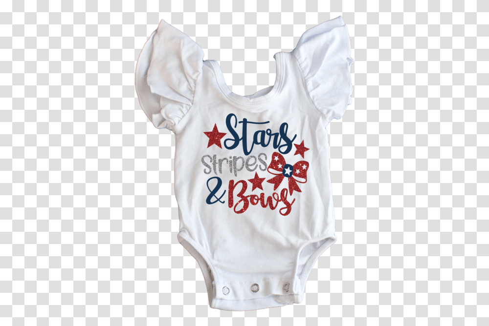 Stars Stripes And Bows Glitter Flutter Sleeve Leotard Girl, Apparel, Person, Human Transparent Png