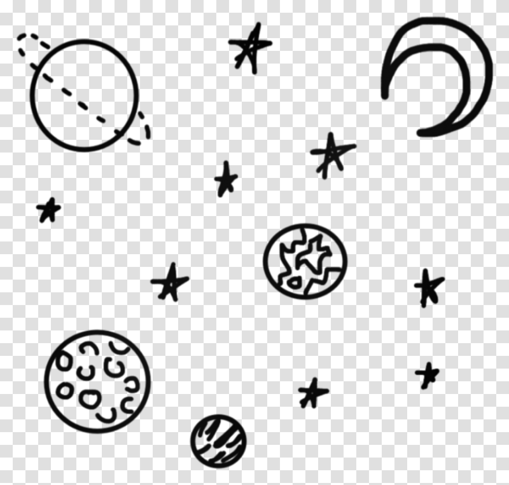 Stars Tumblr Simple Space Doodle, Floral Design, Pattern Transparent Png