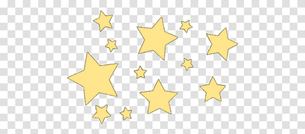 Stars Yellow Sticker Pastel Yellow Star, Star Symbol Transparent Png