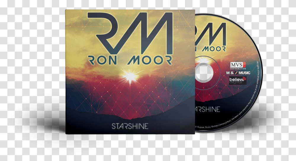 Starshine Album Cd Ron Moor Official Store Multimedia Software, Disk, Dvd, Poster, Advertisement Transparent Png