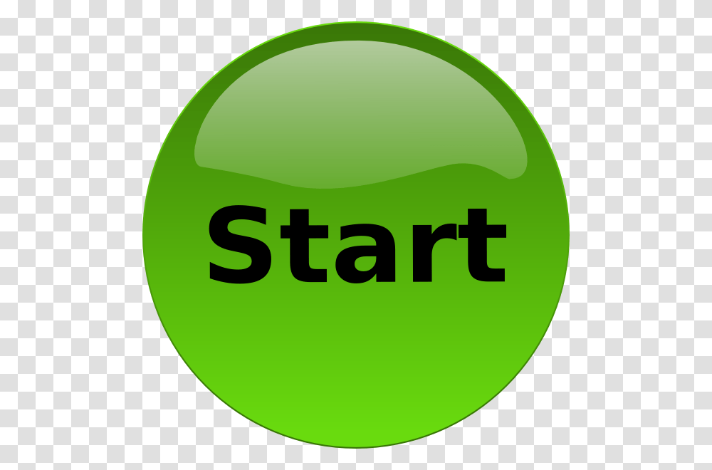 Start Button Svg Clip Arts Start Button Clipart, Green, Tennis Ball, Logo Transparent Png