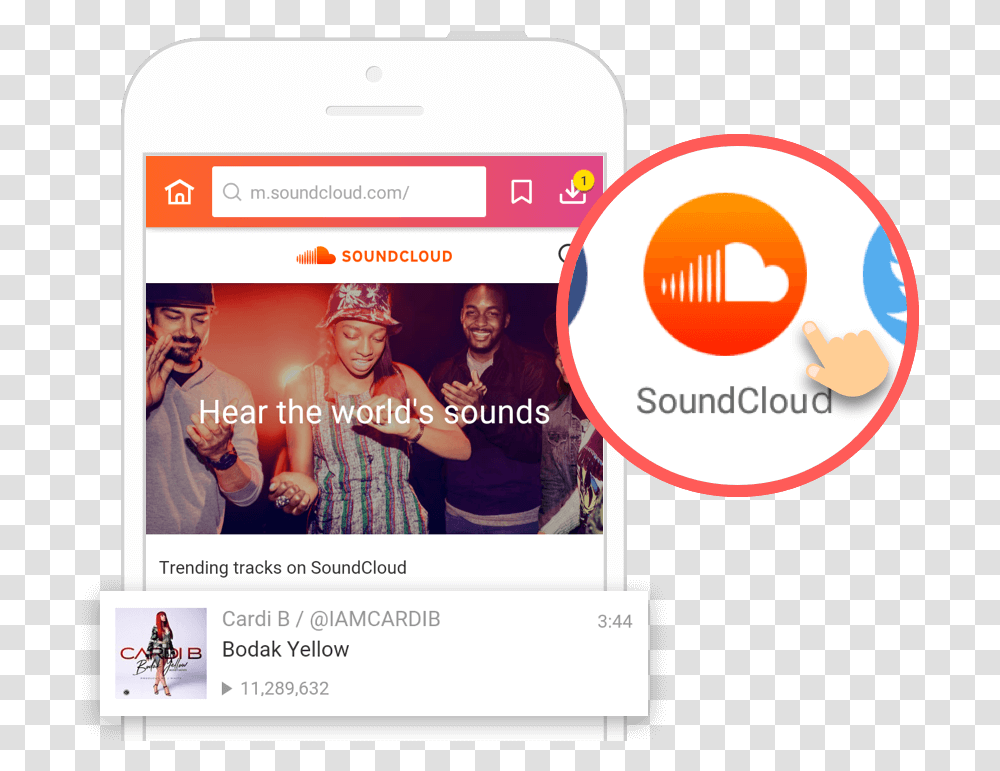 Start To Download Soundcloud, Person, Human, Text, File Transparent Png