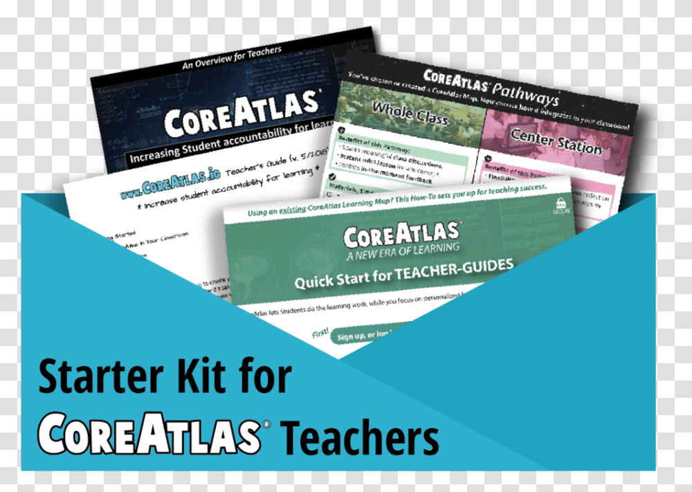 Starter Kit For Coreatlas Teachers Blue Button Flyer, Paper, Poster, Advertisement Transparent Png
