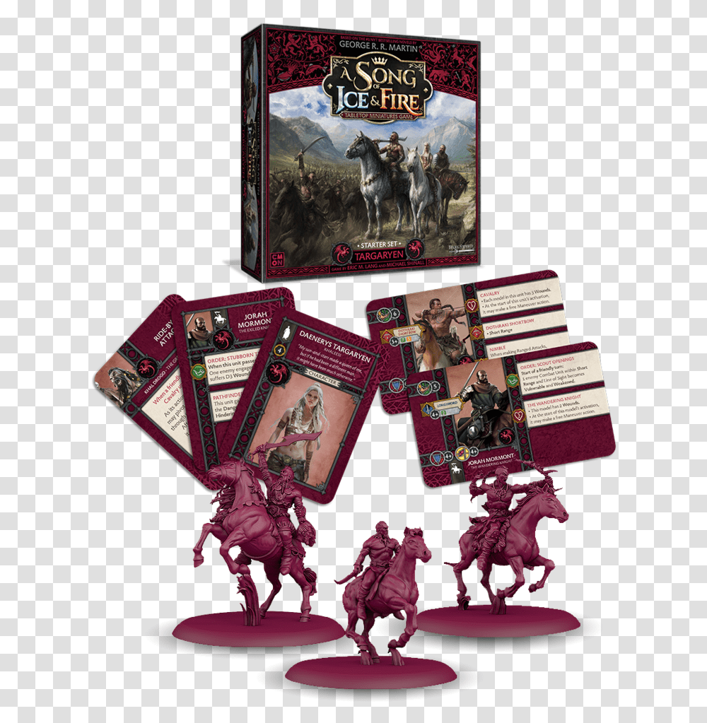 Starter Set Targaryen A Song Of Ice And Fire, Horse, Mammal, Animal, Tabletop Transparent Png