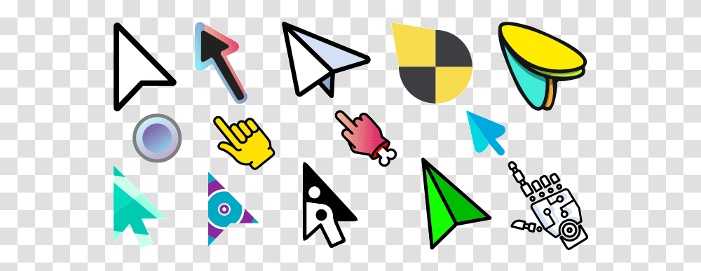 Starting Kit Mouse Cursors A New Look Clip Art, Hand, Triangle, Symbol, Graphics Transparent Png
