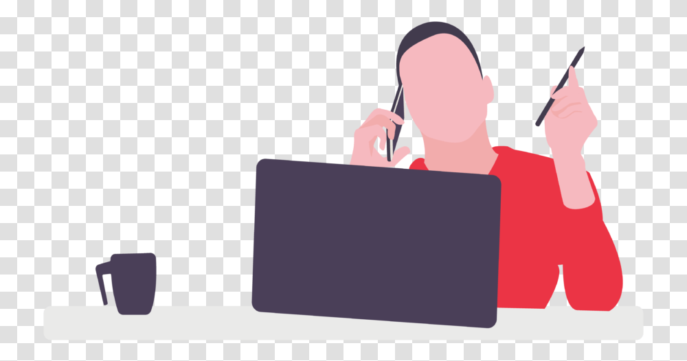 Startup Founder On The Phone Illustration Designed Illustration, Person, Attorney, Crowd Transparent Png