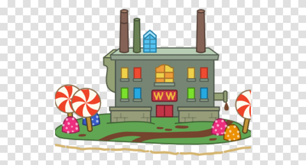 Starving Clipart Willy Wonka Chocolate Factory Clipart, Building, Mansion, House, Housing Transparent Png