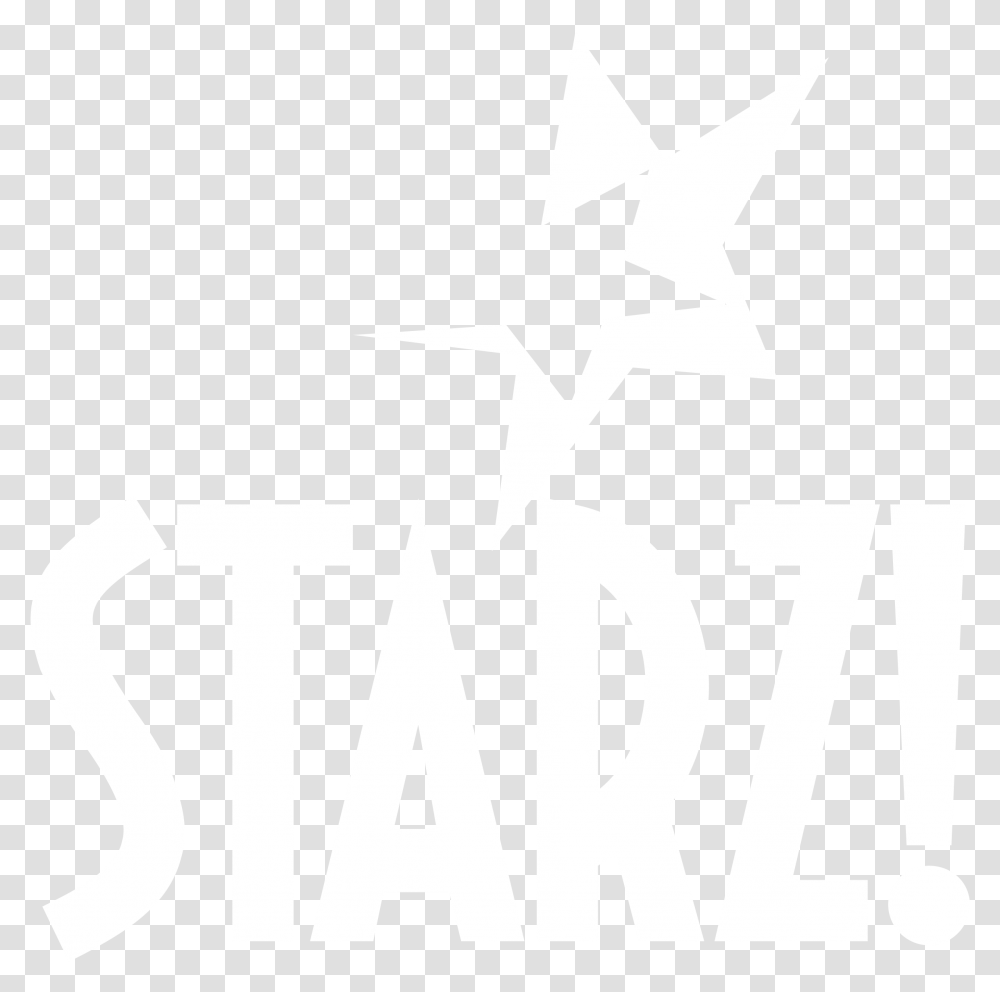 Starz Logo Black And White, Cross, Star Symbol Transparent Png