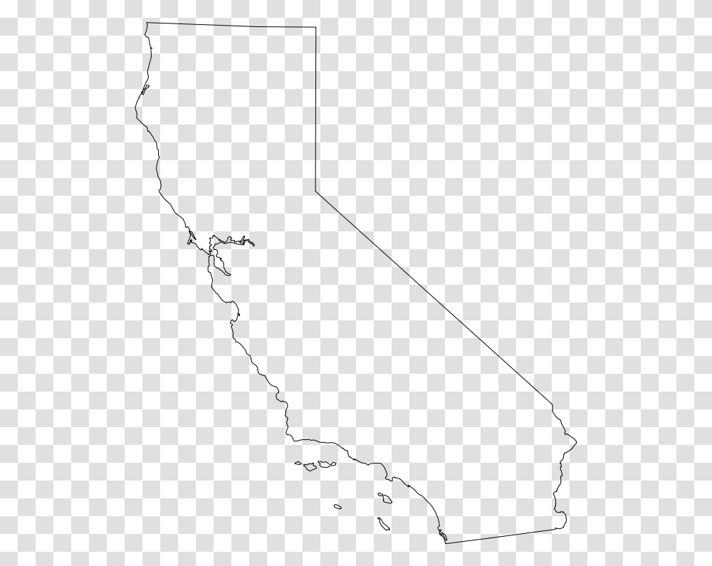 State Map Clipart Image Free High Resolution California Outline, Gray, World Of Warcraft Transparent Png