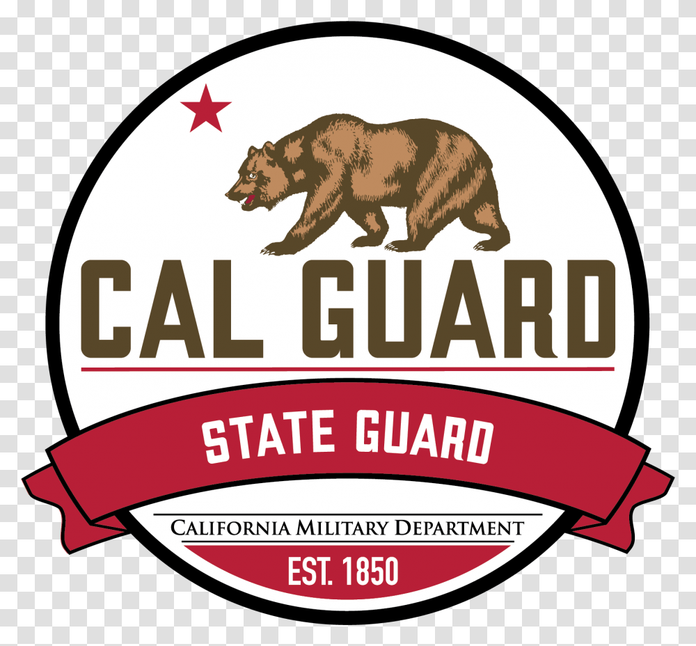 State Military Reserve Symbol Cal Guard California Military Department, Wildlife, Animal, Mammal, Label Transparent Png