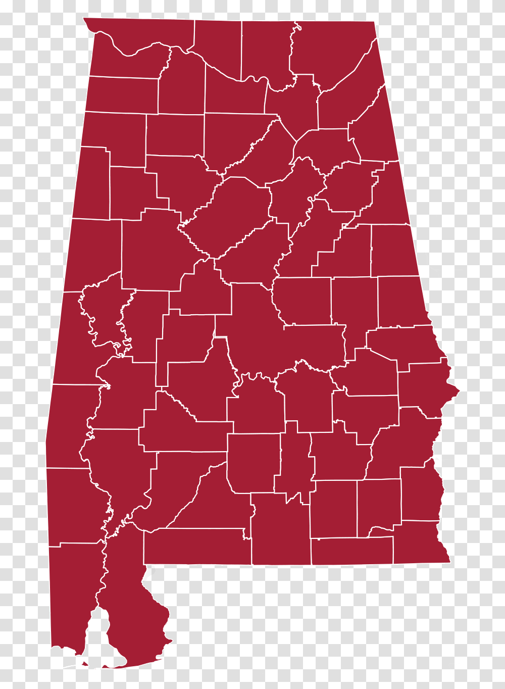State Of Alabama Outline Alabama District Map 2018, Diagram, Plot, Atlas, Rug Transparent Png