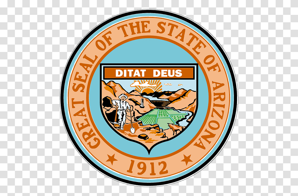 State Of Arizona Arizona State Seal, Logo, Trademark, Badge Transparent Png