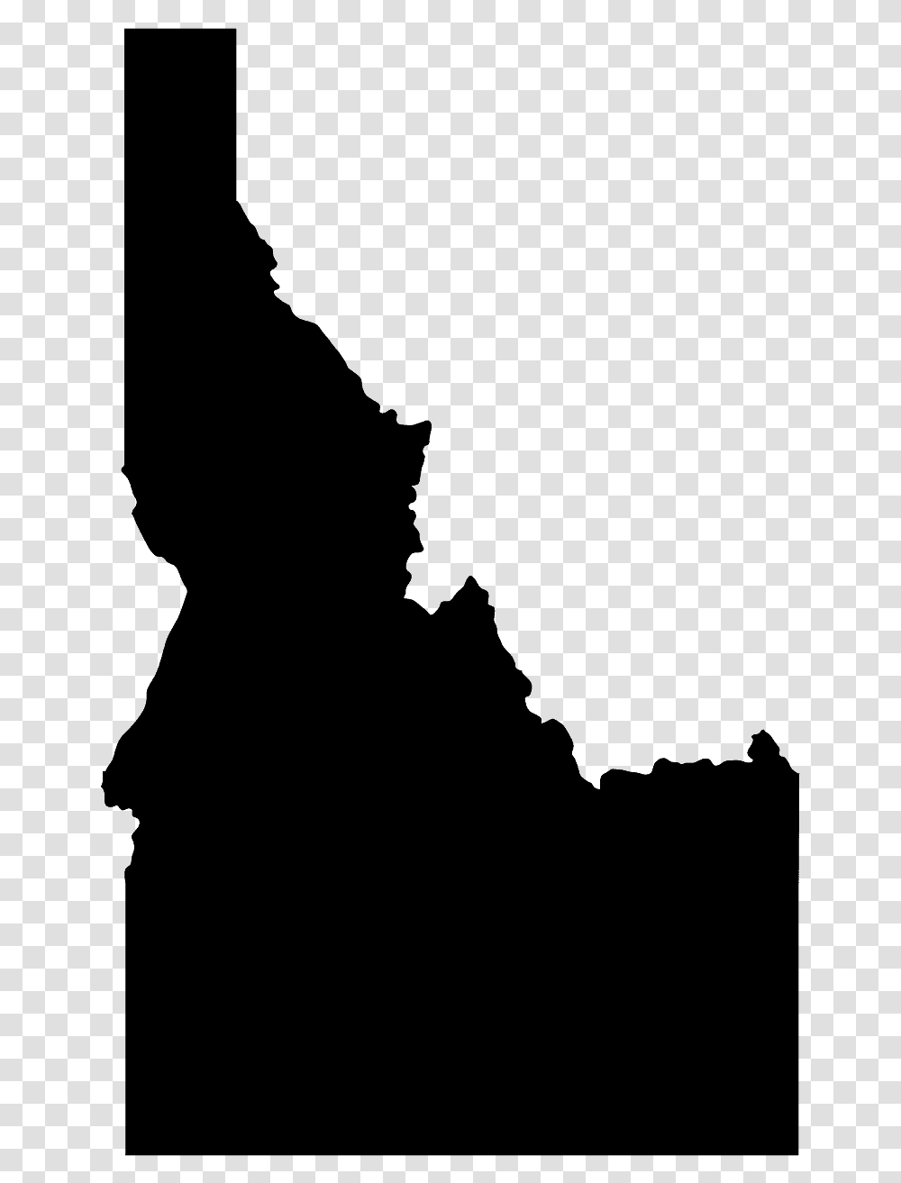 State Of Idaho Silhouette, Gray, World Of Warcraft Transparent Png