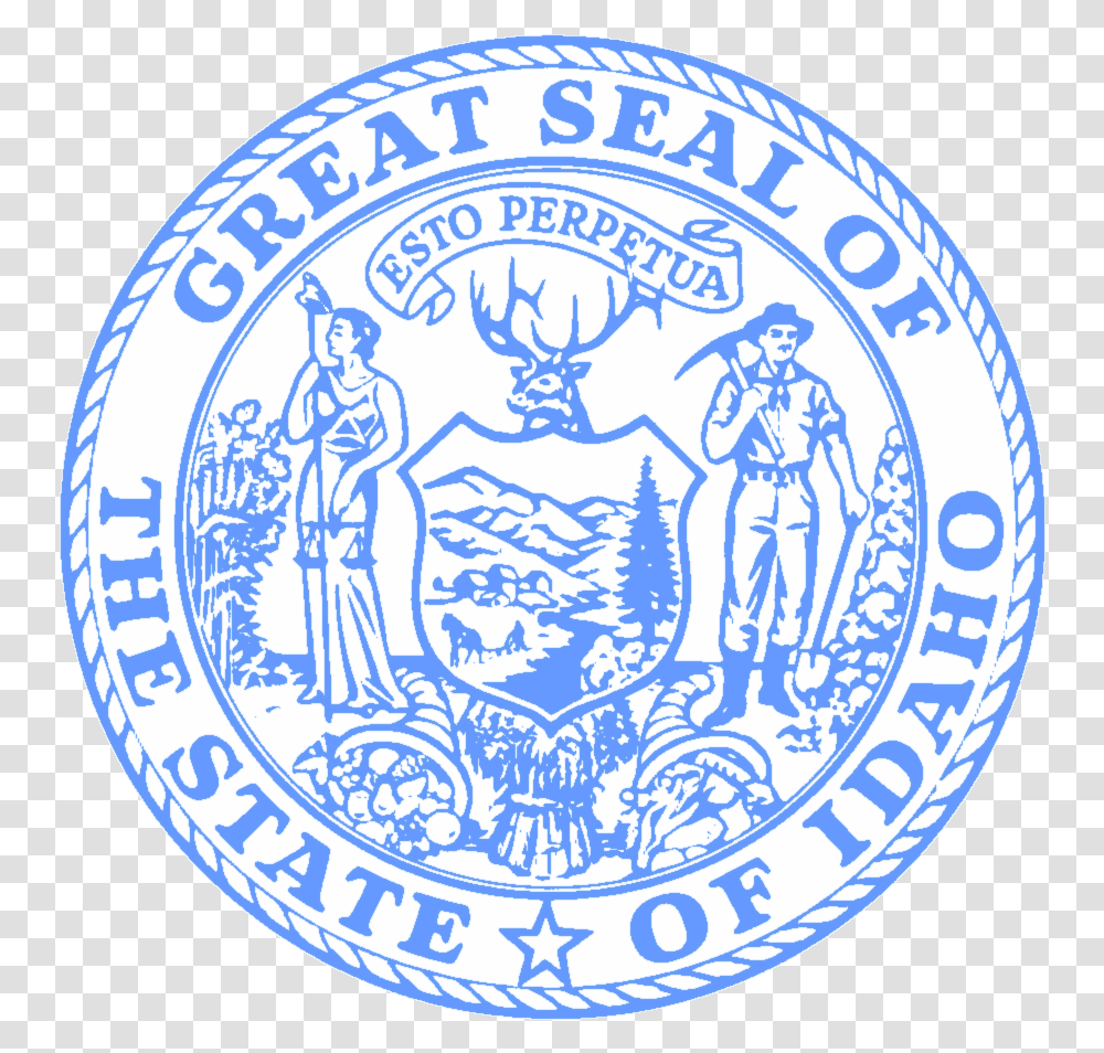 State Of Idaho Webmaster Resources Idaho State Seal, Logo, Trademark, Badge Transparent Png